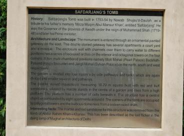 Heritage Walk at Safdarjung Tomb 28th Oct,2012 from 08:30 am to 09:30 am